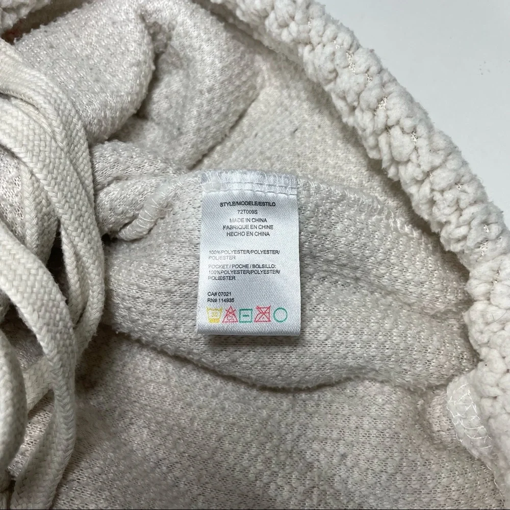 Anthropologie RD style cream color 1/2 zip sherpa pullover Size S - Picture 7 of 9